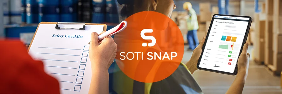 Person utilizing SOTI Snap instead of Paper-Based Processes