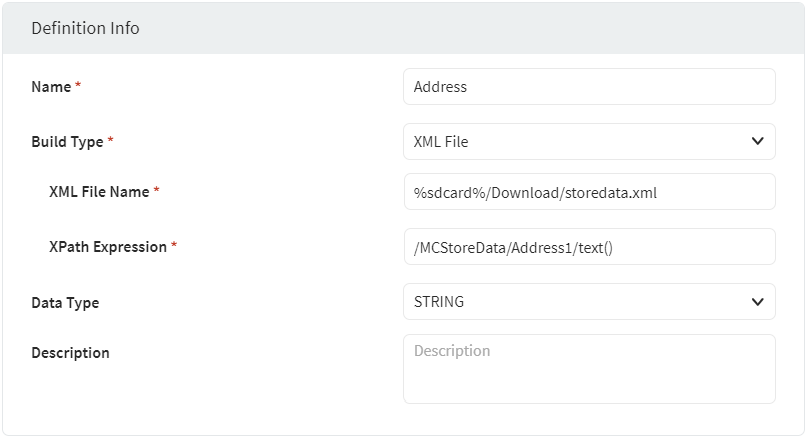 XML example