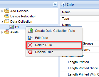 Delete Rule button