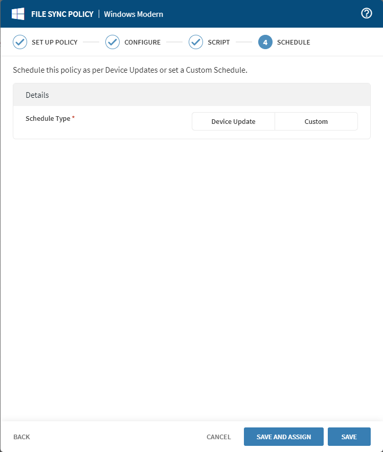 Windows Desktop Modern Schedule form