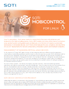 SOTI MobiControl for Linux brochure