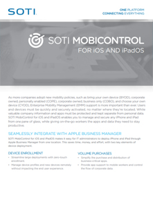 SOTI MobiControl for iOS and iPadOS brochure