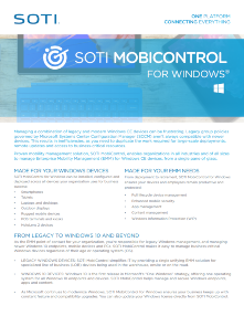 SOTI MobiControl for Windows TOUGHBOOK brochure