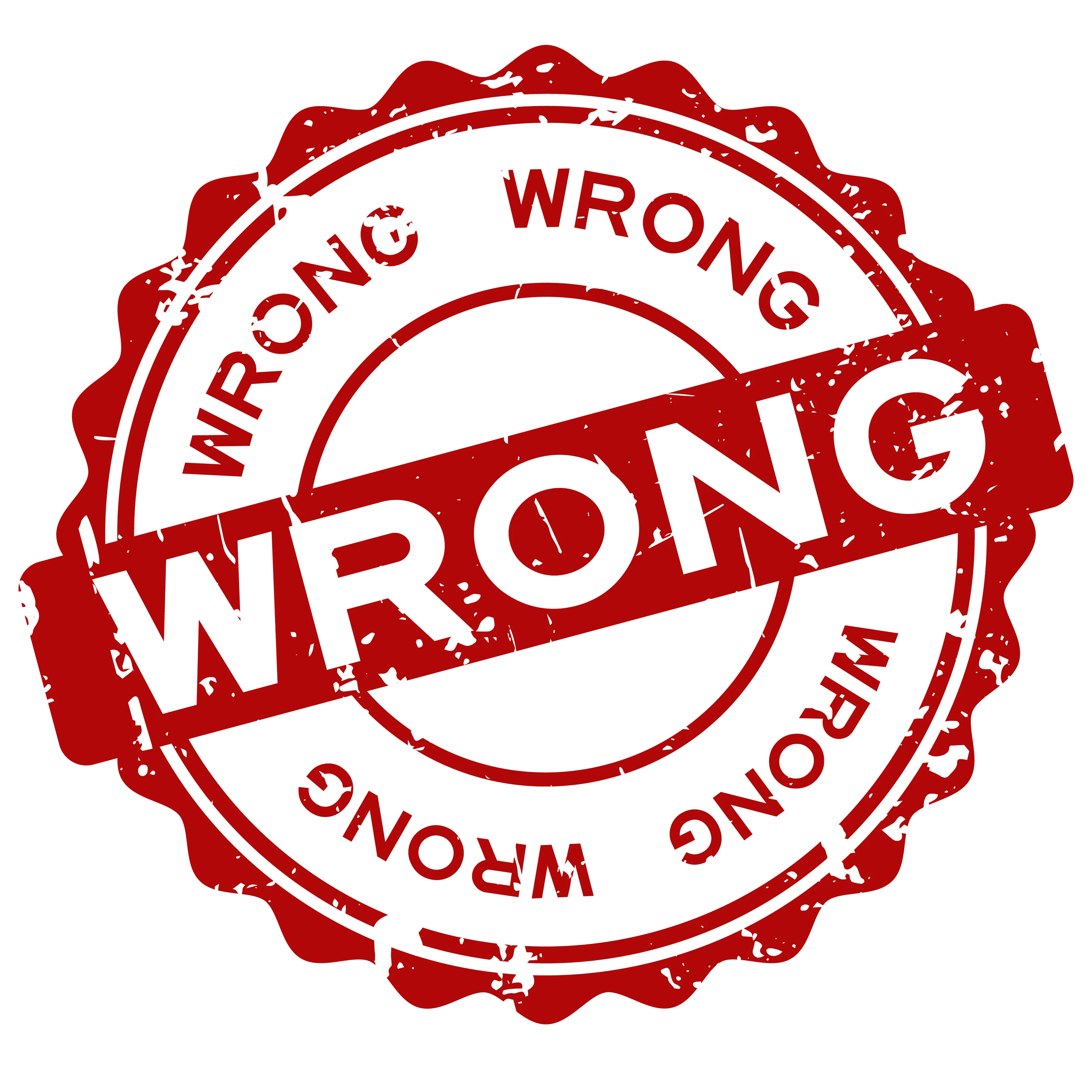 wrong data icon