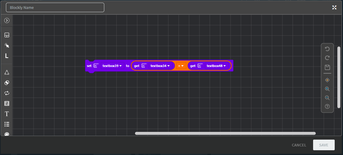 Completed Blockly set