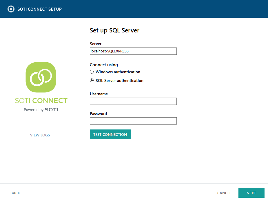 Set up SQL Server