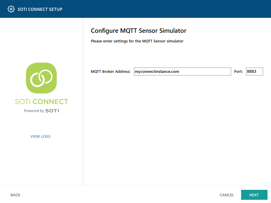 Configure MQTT Printer Simulator