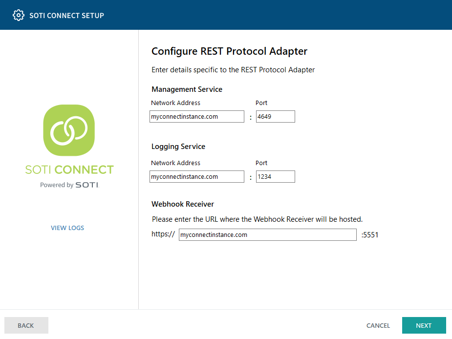 Configure REST Protocol Gateway