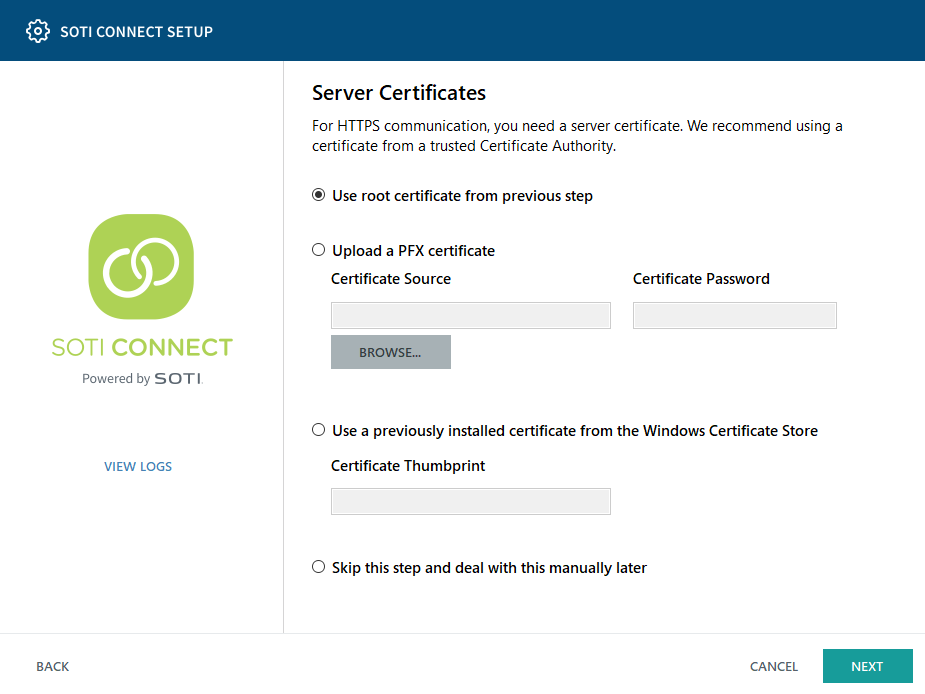 Server Certificates