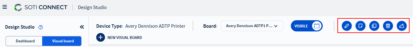 Visual board options