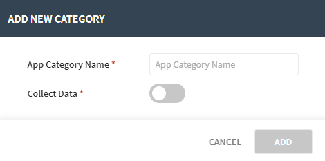 Add New Category Panel