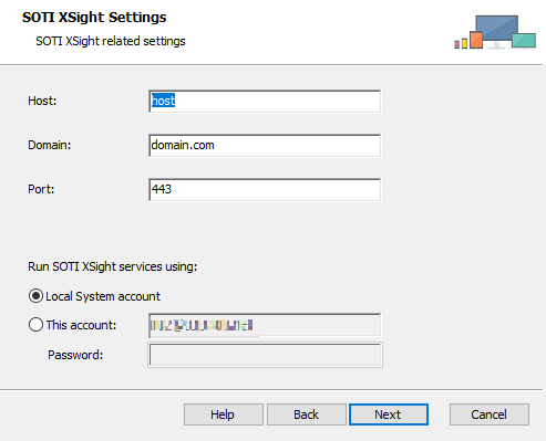 Setup wizard settings