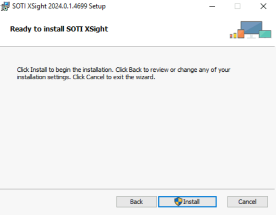 Start the SOTI XSight installation