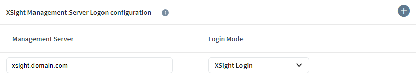 Set the Mode to XSight Login