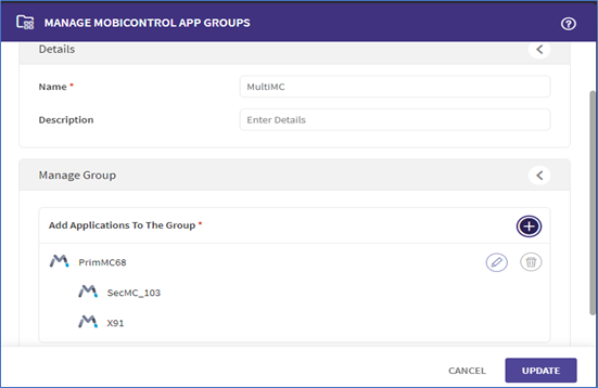 Manage group of primary MC