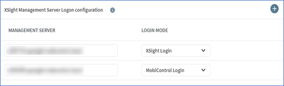 Add both XSight Login modes