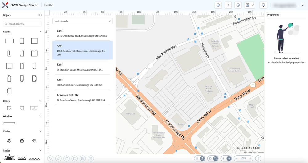 Select the building location