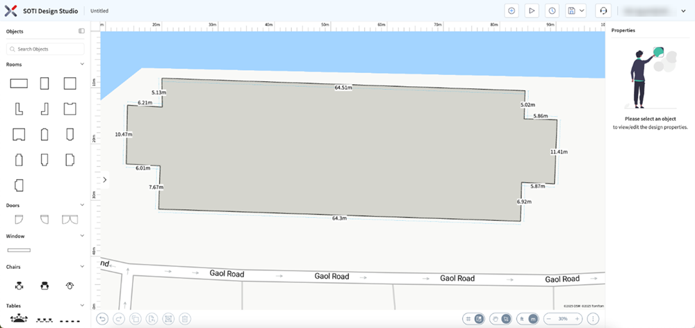 •Accurately trace the outlines of your building