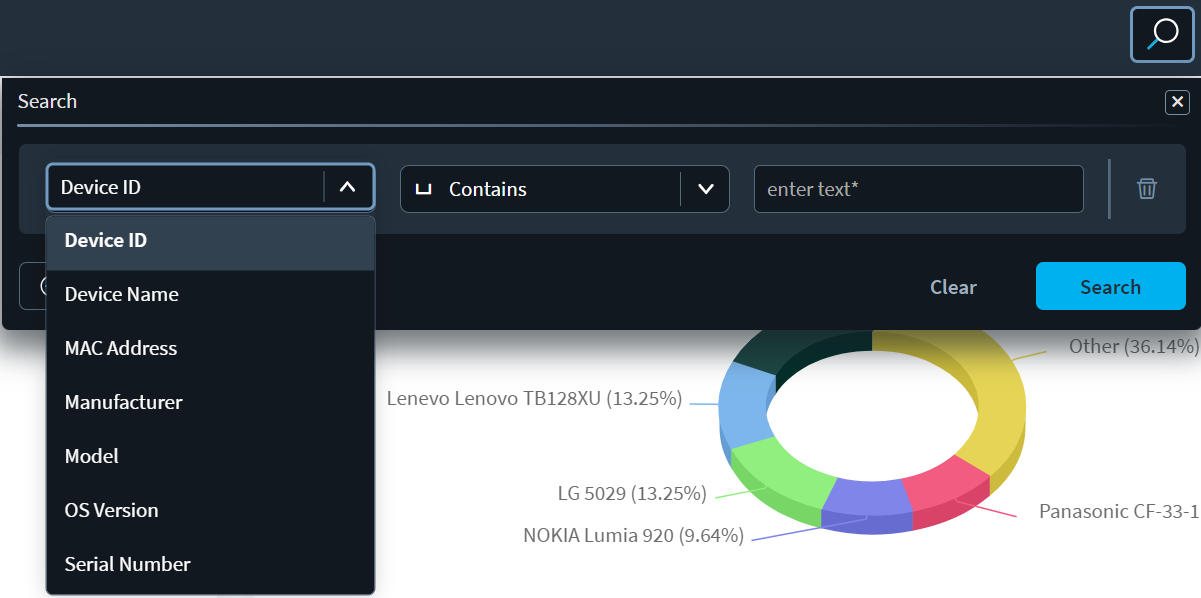 Operational Intelligence search conditions