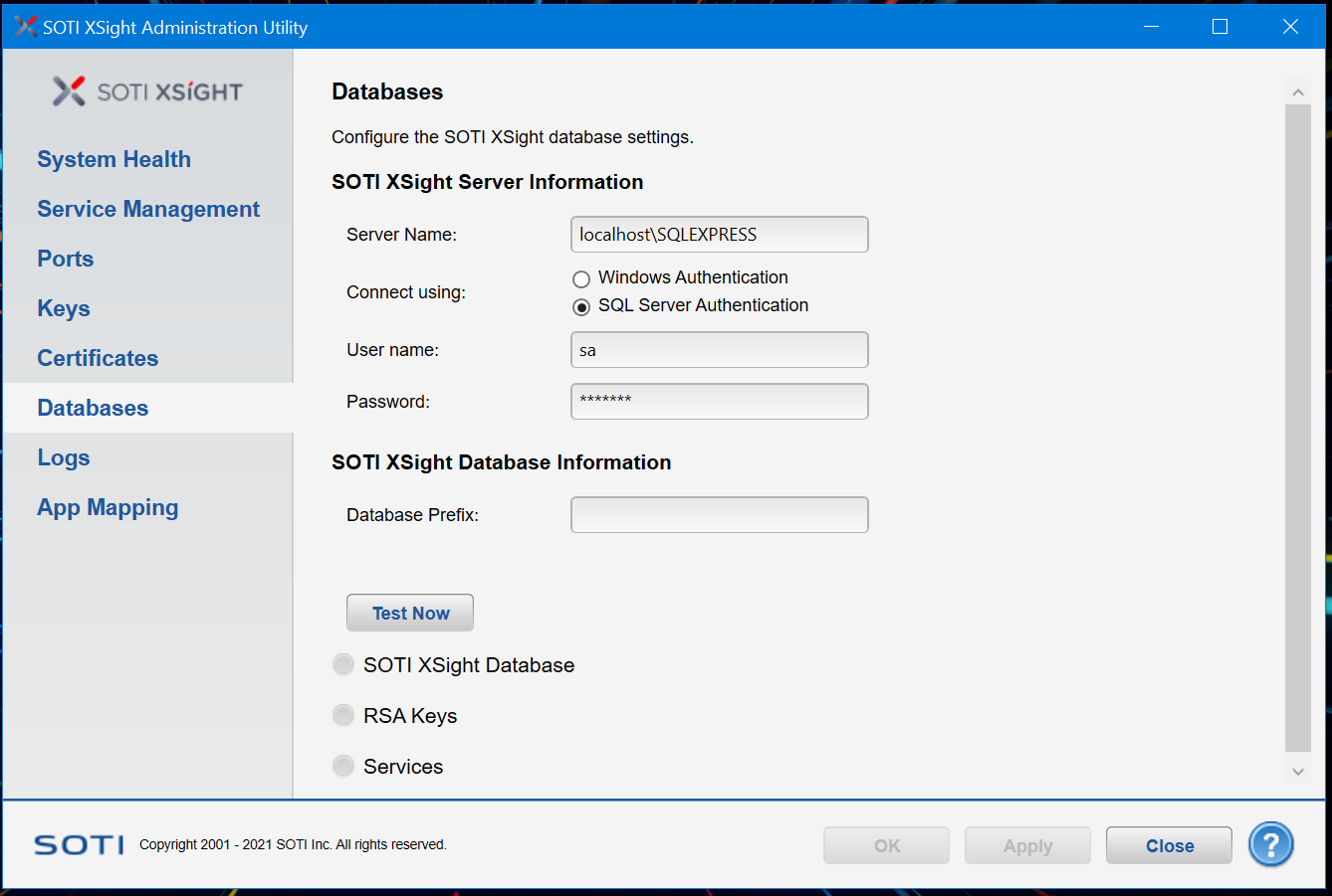 Admin Utility Databases