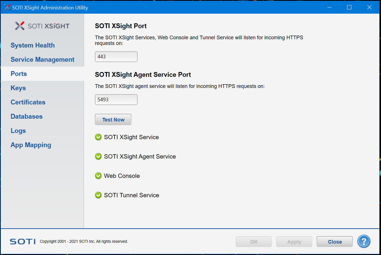 Admin Utility Ports