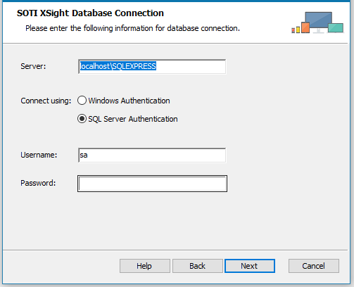 Setup wizard database connection