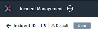 Return to Incident Dashboard