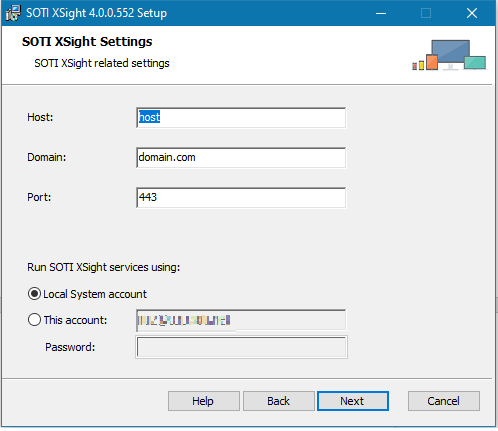 Setup wizard settings