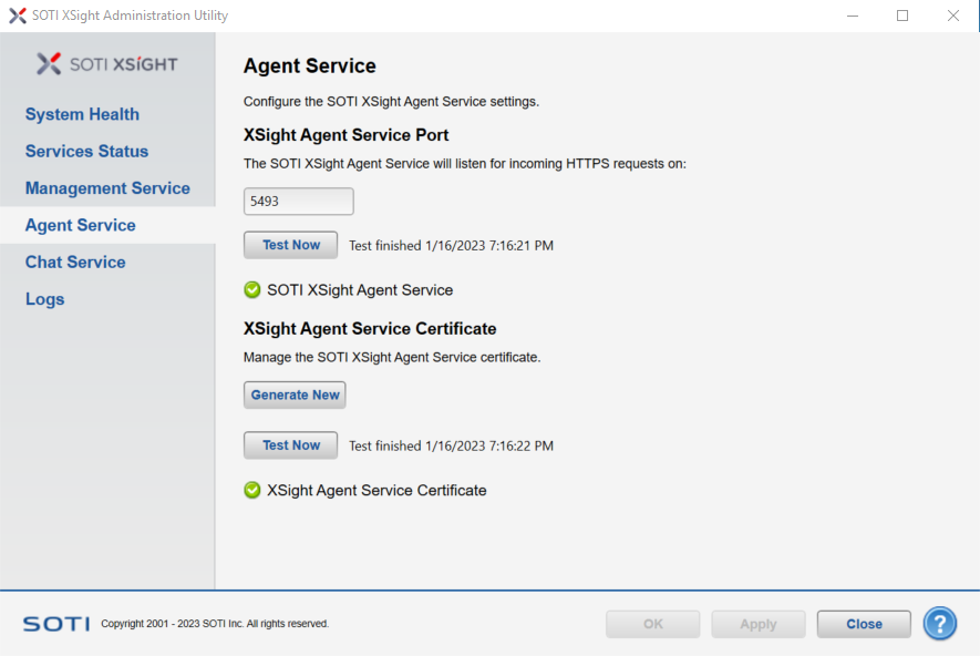 Admin utility Agent Service