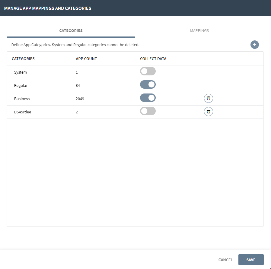 App mappings